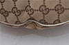 Authentic GUCCI Vintage Shoulder Hand Bag GG Canvas Leather 145767 Brown 8845F