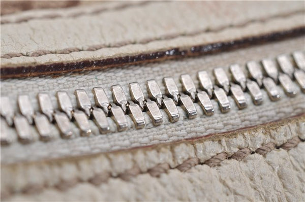 Authentic GUCCI Vintage Shoulder Hand Bag GG Canvas Leather 145767 Brown 8845F