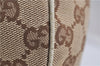 Authentic GUCCI Vintage Shoulder Hand Bag GG Canvas Leather 145767 Brown 8845F