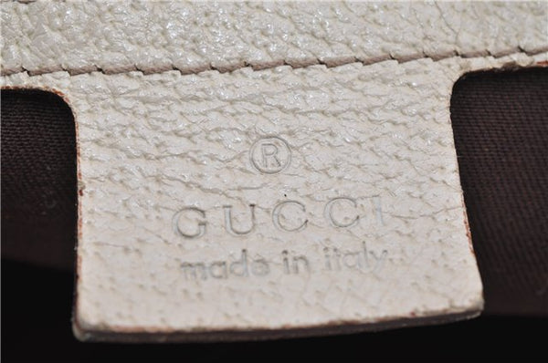 Authentic GUCCI Vintage Shoulder Hand Bag GG Canvas Leather 145767 Brown 8845F