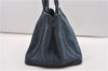 Authentic PRADA Vintage Canapa M Denim Tote Hand Bag Blue 8847F