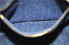 Authentic PRADA Vintage Canapa M Denim Tote Hand Bag Blue 8847F