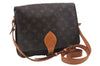 Auth Louis Vuitton Monogram Cartouchiere GM Shoulder Cross Bag M51252 LV 8848D