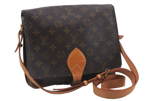 Auth Louis Vuitton Monogram Cartouchiere GM Shoulder Cross Bag M51252 LV 8848D