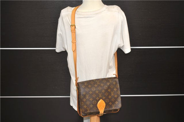 Auth Louis Vuitton Monogram Cartouchiere GM Shoulder Cross Bag M51252 LV 8848D