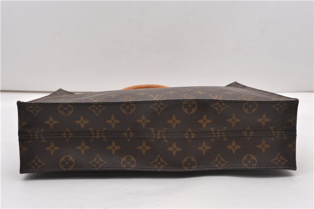 Authentic Louis Vuitton Monogram Sac Plat Hand Tote Bag M51140 LV 8849F