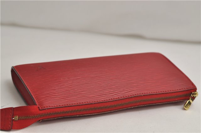 Authentic Louis Vuitton Epi Pochette Accessoires Pouch Red M52947 LV 8850D