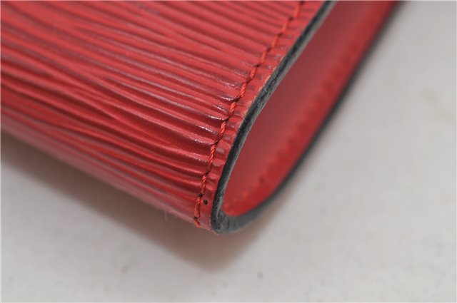 Authentic Louis Vuitton Epi Pochette Accessoires Pouch Red M52947 LV 8850D