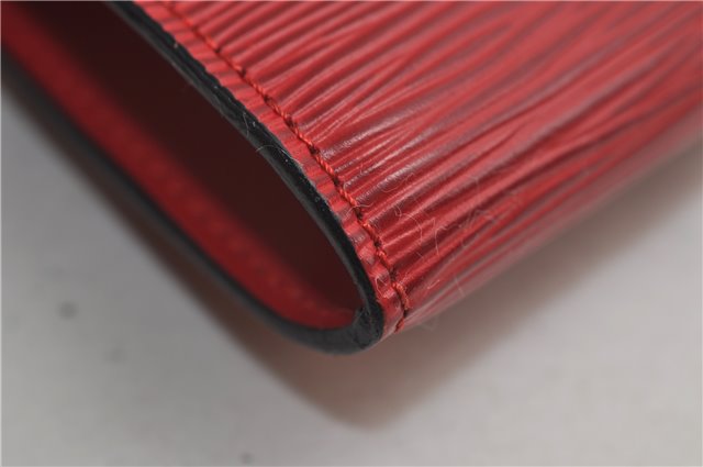 Authentic Louis Vuitton Epi Pochette Accessoires Pouch Red M52947 LV 8850D