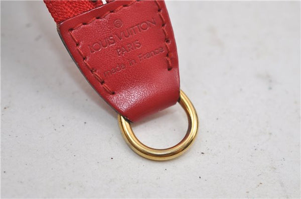 Authentic Louis Vuitton Epi Pochette Accessoires Pouch Red M52947 LV 8850D
