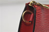 Authentic Louis Vuitton Epi Pochette Accessoires Pouch Red M52947 LV 8850D