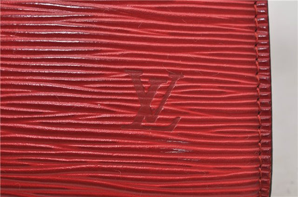 Authentic Louis Vuitton Epi Pochette Accessoires Pouch Red M52947 LV 8850D