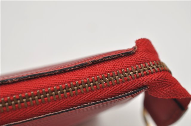 Authentic Louis Vuitton Epi Pochette Accessoires Pouch Red M52947 LV 8850D