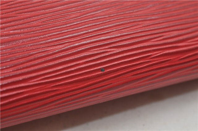 Authentic Louis Vuitton Epi Pochette Accessoires Pouch Red M52947 LV 8850D