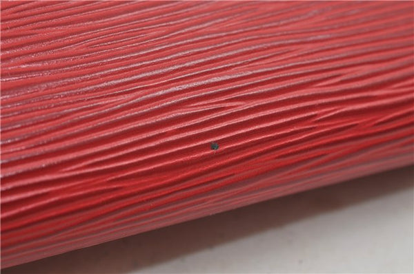 Authentic Louis Vuitton Epi Pochette Accessoires Pouch Red M52947 LV 8850D