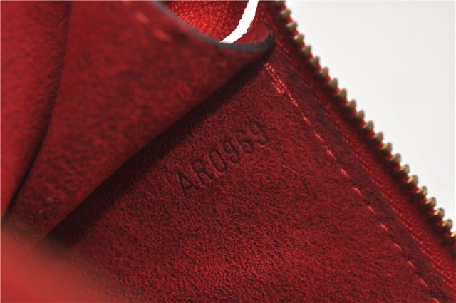 Authentic Louis Vuitton Epi Pochette Accessoires Pouch Red M52947 LV 8850D