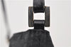 Authentic FENDI Zucca Shoulder Bag Purse Nylon Leather Black 8853C