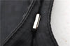 Authentic FENDI Zucca Shoulder Bag Purse Nylon Leather Black 8853C