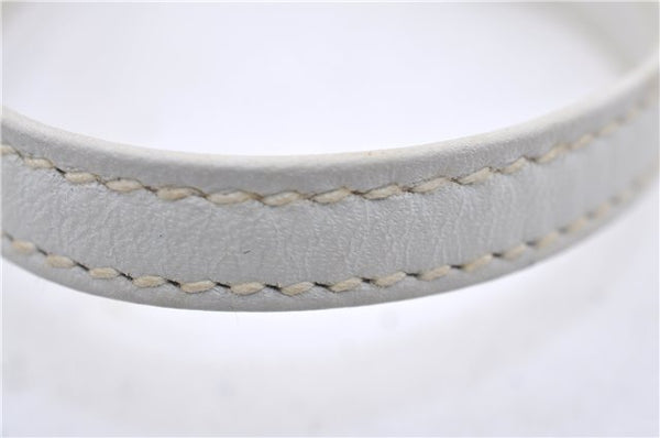 Authentic GUCCI Flora Shoulder Cross Body Bag Canvas Leather Ivory White 8853D