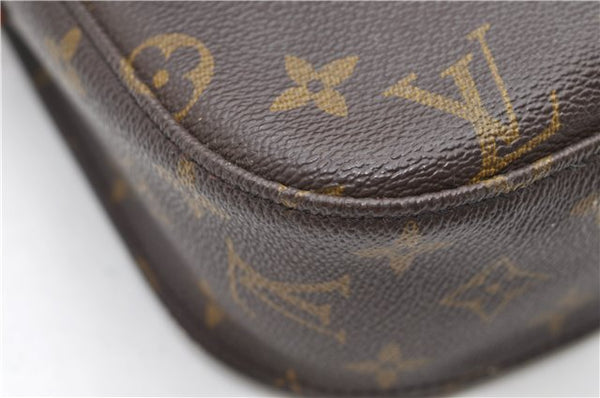 Auth Louis Vuitton Monogram Saint Cloud GM Shoulder Cross Bag M51242 LV 8854D