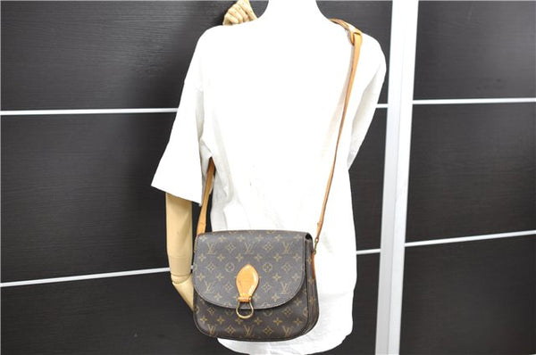 Auth Louis Vuitton Monogram Saint Cloud GM Shoulder Cross Bag M51242 LV 8854D