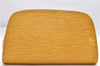 Authentic Louis Vuitton Epi Dauphine Cosmetic Pouch Yellow M48449 LV Junk 8856D