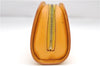 Authentic Louis Vuitton Epi Dauphine Cosmetic Pouch Yellow M48449 LV Junk 8856D