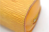 Authentic Louis Vuitton Epi Dauphine Cosmetic Pouch Yellow M48449 LV Junk 8856D