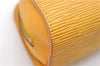 Authentic Louis Vuitton Epi Dauphine Cosmetic Pouch Yellow M48449 LV Junk 8856D