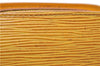 Authentic Louis Vuitton Epi Dauphine Cosmetic Pouch Yellow M48449 LV Junk 8856D