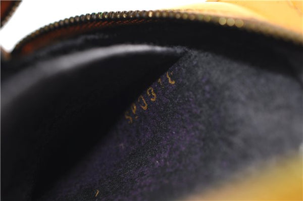 Authentic Louis Vuitton Epi Dauphine Cosmetic Pouch Yellow M48449 LV Junk 8856D