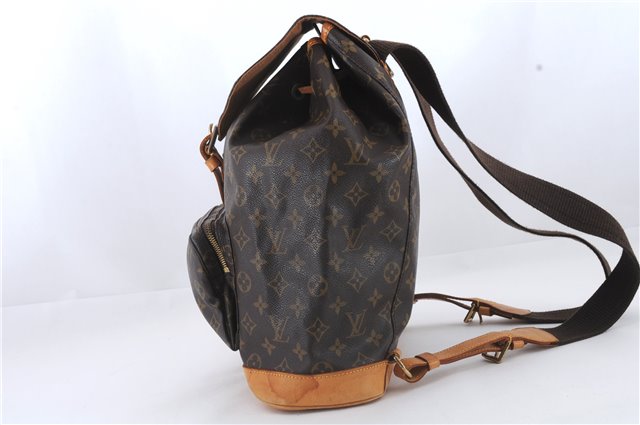 Authentic Louis Vuitton Monogram Montsouris GM Backpack M51135 LV 8858C