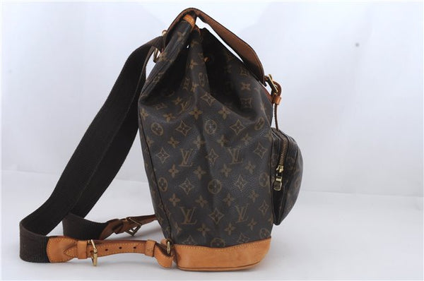 Authentic Louis Vuitton Monogram Montsouris GM Backpack M51135 LV 8858C