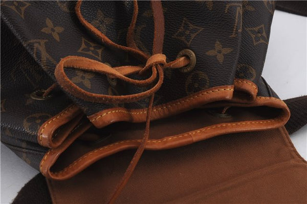 Authentic Louis Vuitton Monogram Montsouris GM Backpack M51135 LV 8858C