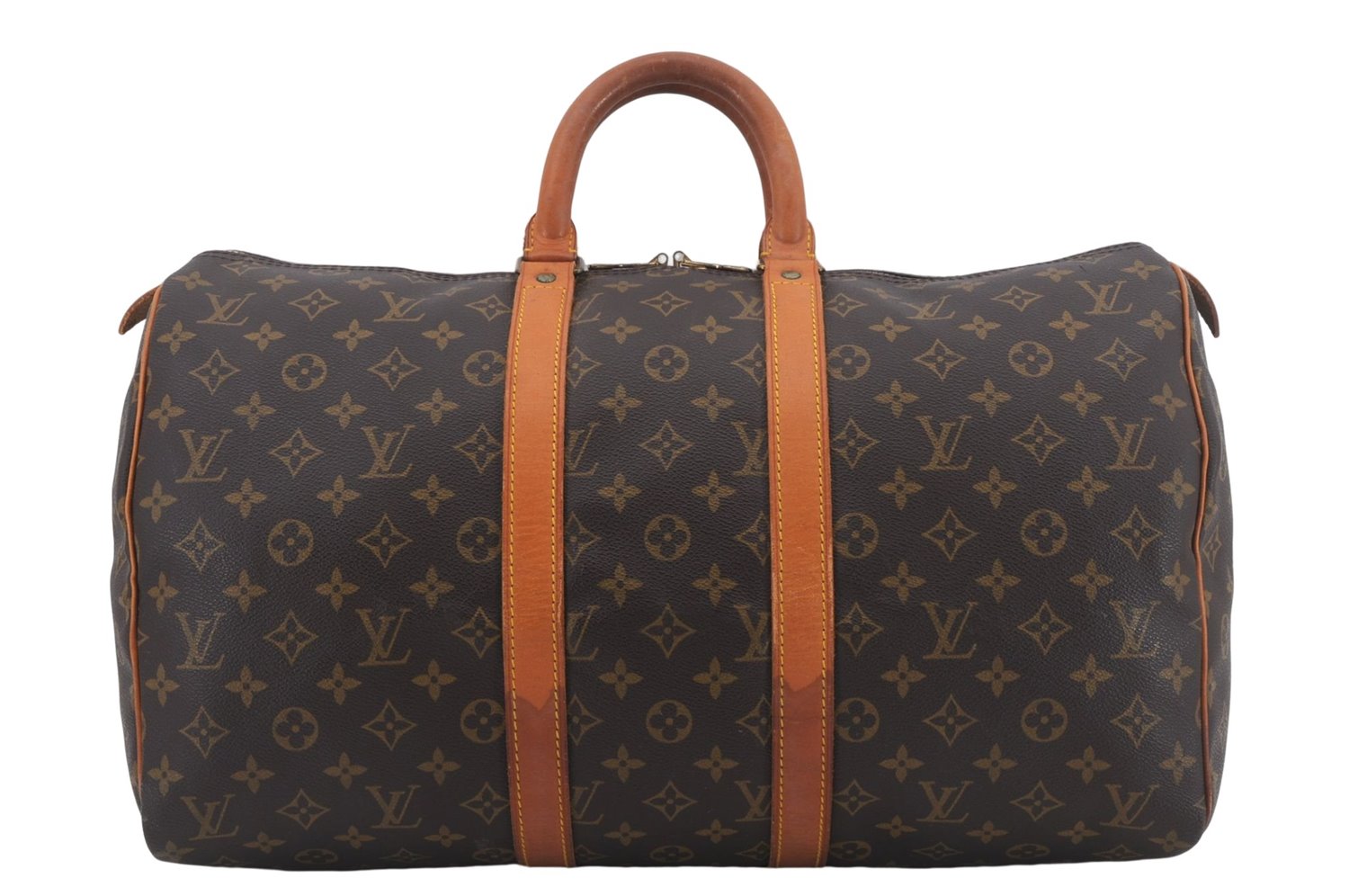 Authentic Louis Vuitton Monogram Keepall 45 Travel Boston Bag M41428 LV 8858D