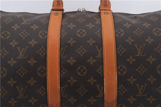 Authentic Louis Vuitton Monogram Keepall 45 Travel Boston Bag M41428 LV 8858D