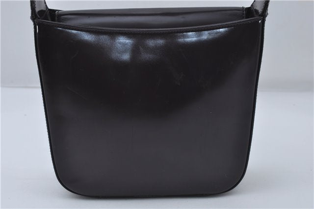 Authentic GUCCI Vintage Shoulder Hand Bag Purse Enamel Purple 8859D