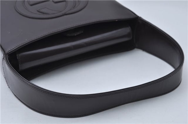 Authentic GUCCI Vintage Shoulder Hand Bag Purse Enamel Purple 8859D