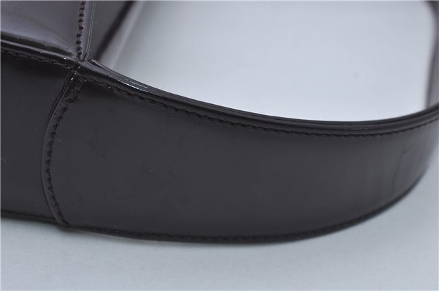 Authentic GUCCI Vintage Shoulder Hand Bag Purse Enamel Purple 8859D