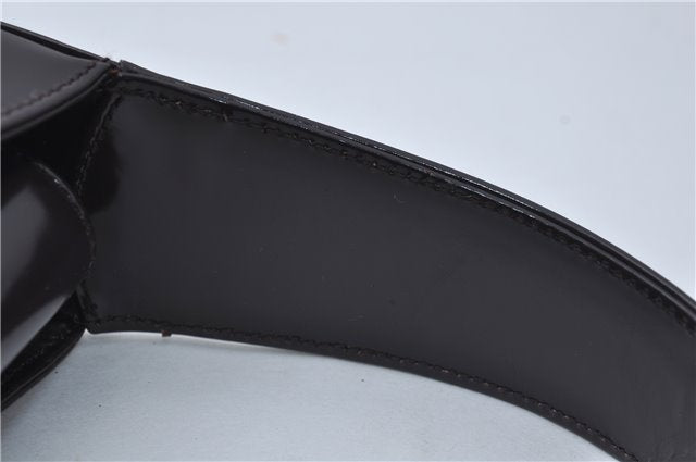 Authentic GUCCI Vintage Shoulder Hand Bag Purse Enamel Purple 8859D