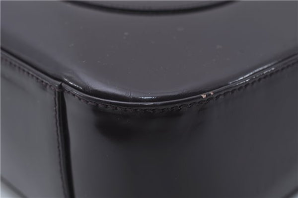 Authentic GUCCI Vintage Shoulder Hand Bag Purse Enamel Purple 8859D