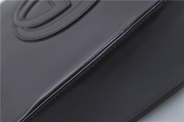 Authentic GUCCI Vintage Shoulder Hand Bag Purse Enamel Purple 8859D