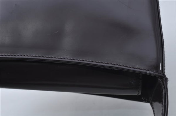 Authentic GUCCI Vintage Shoulder Hand Bag Purse Enamel Purple 8859D