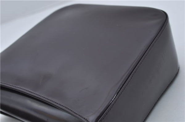 Authentic GUCCI Vintage Shoulder Hand Bag Purse Enamel Purple 8859D