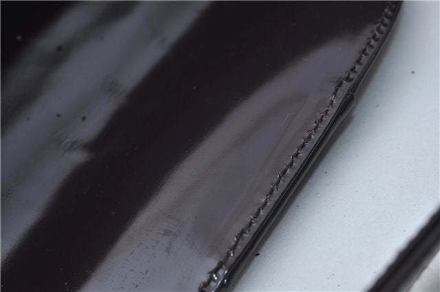 Authentic GUCCI Vintage Shoulder Hand Bag Purse Enamel Purple 8859D