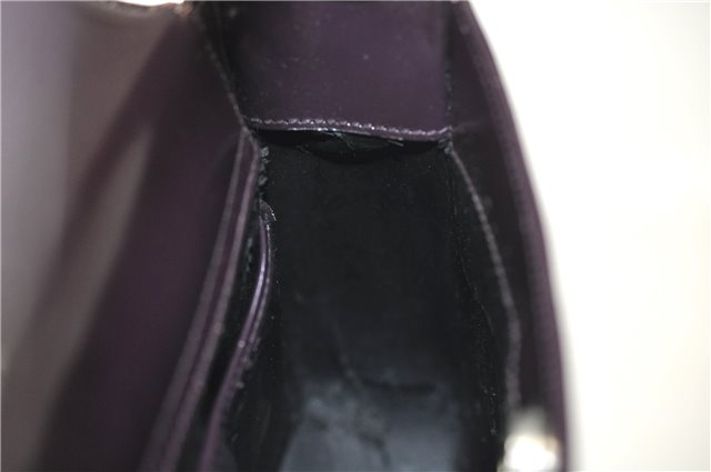 Authentic GUCCI Vintage Shoulder Hand Bag Purse Enamel Purple 8859D