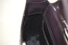 Authentic GUCCI Vintage Shoulder Hand Bag Purse Enamel Purple 8859D