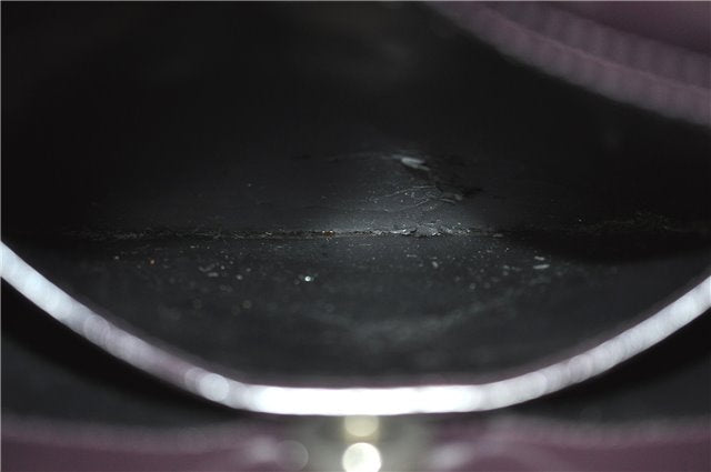 Authentic GUCCI Vintage Shoulder Hand Bag Purse Enamel Purple 8859D