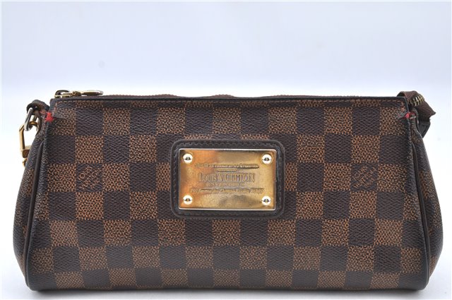 Authentic Louis Vuitton Damier Eva Accessories Pouch Hand Bag N55213 LV 8860B