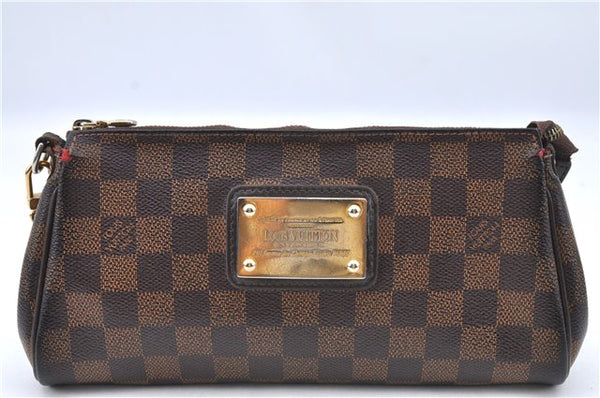 Authentic Louis Vuitton Damier Eva Accessories Pouch Hand Bag N55213 LV 8860B